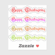 happy thanksgiving sticker