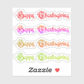 happy thanksgiving sticker
