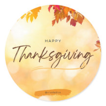 Happy Thanksgiving Stickers