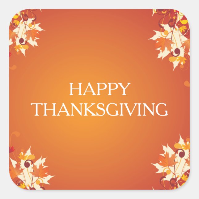 Happy Thanksgiving Stickers (Front)