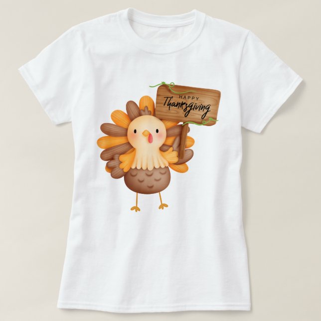Happy Thanksgiving T-Shirt (Design Front)