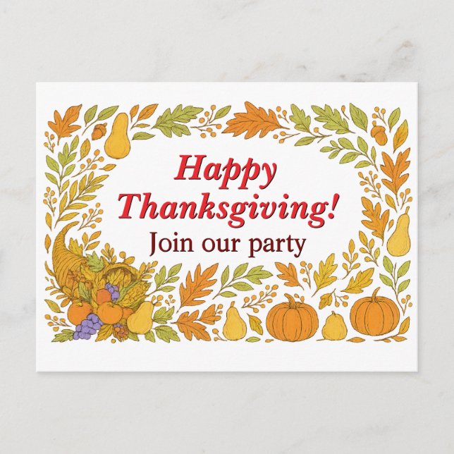 Happy Thanksgiving template (Front)