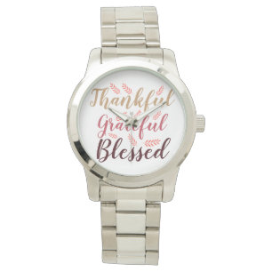 happy Thanksgiving Thankful, Grateful, Blessed  Watch