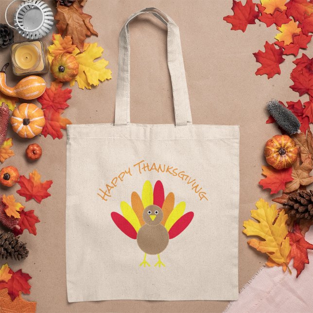 Happy Thanksgiving Tote Bag (Creator Uploaded)