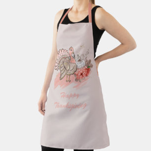 Happy Thanksgiving Turkey Apron