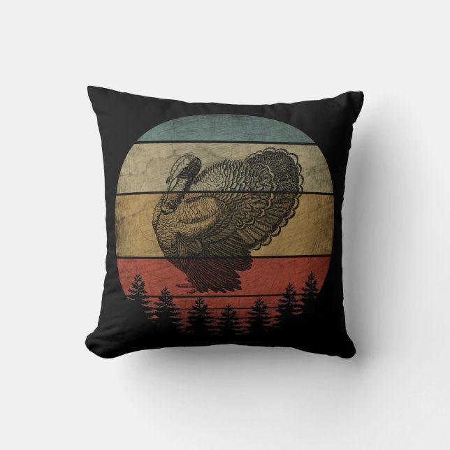 HAPPY THANKSGIVING TURKEY CUSHION (Front)