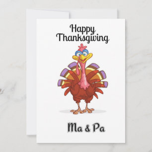 Happy Thanksgiving, Turkey day Holiday Card