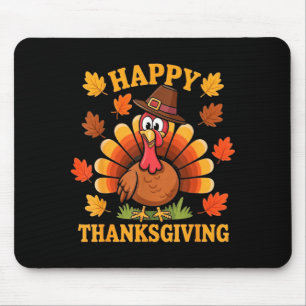 Happy Thanksgiving Turkey Family Dinner Thanksgivi Mouse Pad
