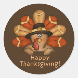 Happy Thanksgiving Turkey Holiday sticker