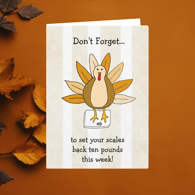 Happy Thanksgiving Turkey Humour Card (Creator Uploaded)