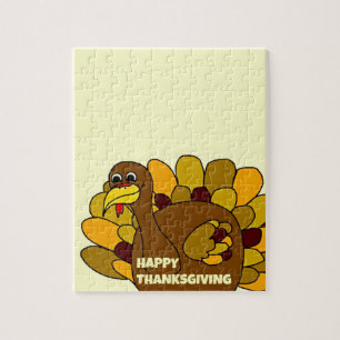 Happy Thanksgiving Turkey Jigsaw Puzzle