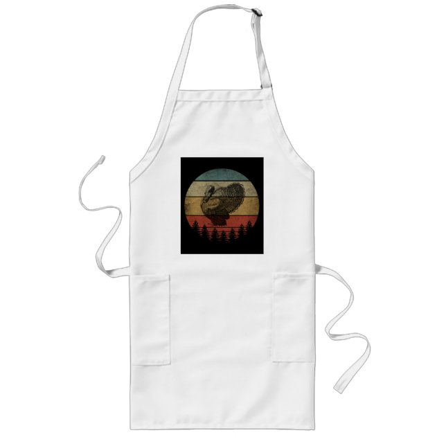 HAPPY THANKSGIVING TURKEY LONG APRON (Front)