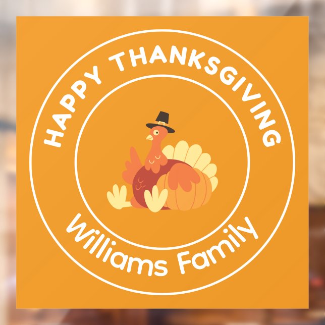 Happy Thanksgiving turkey orange (Sheet 2)