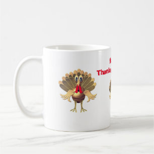Happy Thanksgiving Turkey,Personalised Coffee Mug