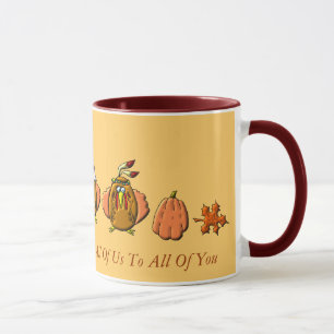 Happy Thanksgiving Turkeys Mug