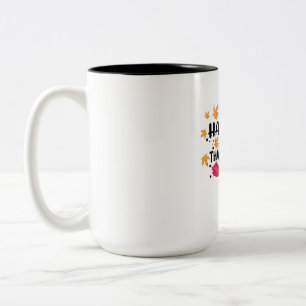 Happy Thanksgiving Two-Tone Coffee Mug