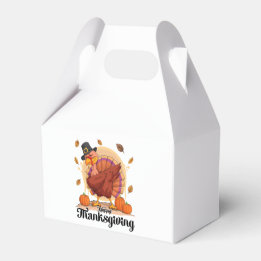 Happy Thanksgiving Typography Favour Box