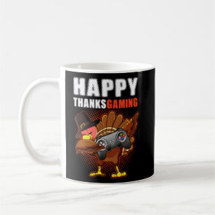 Happy Thanksgiving Video Game Dabbing Turkey Pilgr Coffee Mug