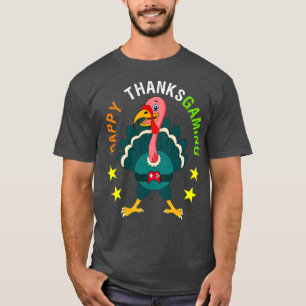 Happy Thanksgiving Video Game Turkey For Boy Girl T-Shirt