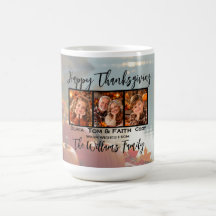 Happy Thanksgiving Warm Autumn Floral Photo
