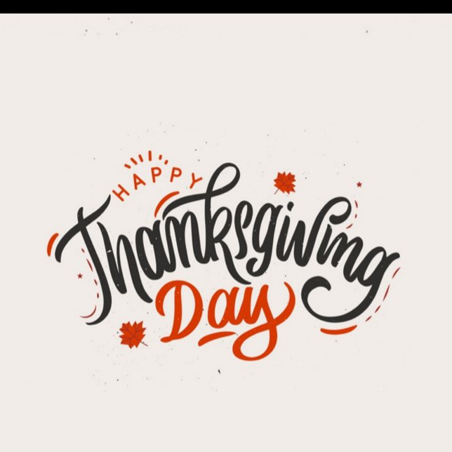 Happy Thanksgiving Wine Label (A digital art piece with the words "Happy Thanksgiving Day" in a decorative, calligraphic style!)