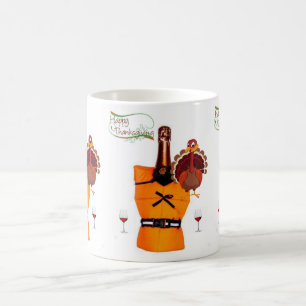 Happy Thanksgiving Wine Mugs