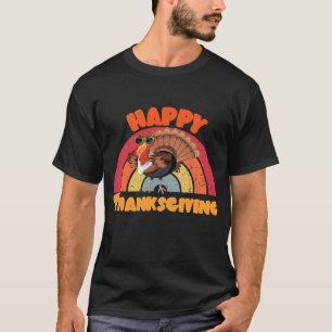 Happy Thanksgiving Womens Friendsgiving Rainbow 20 T-Shirt