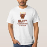 Happy Thanksgivukkah 11-28-2013 T-Shirt<br><div class="desc">Happy Thanksgivukkah 11-28-2013</div>