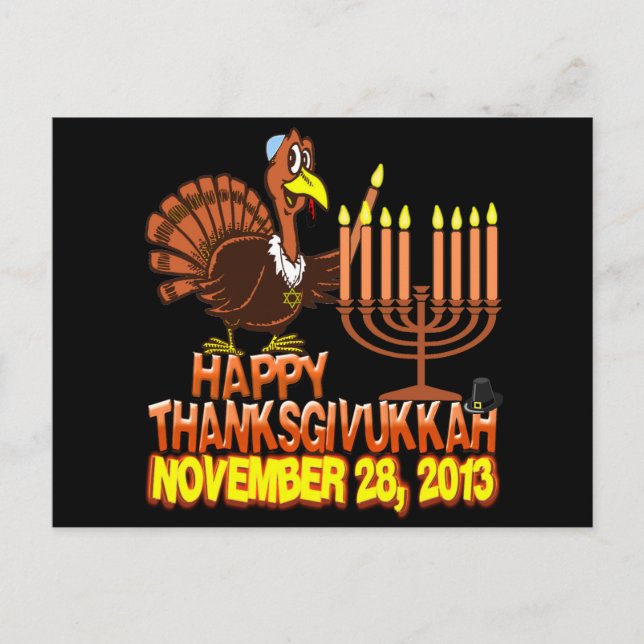 Happy Thanksgivukkah Postcard (Front)