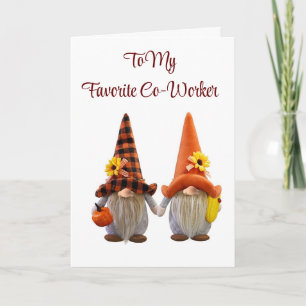 *HAPPY THANKSGVING* *CO-WORKER" HOLIDAY CARD