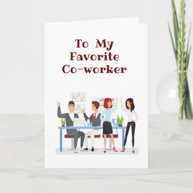 *HAPPY THANKSGVING* FAVORITE CO-WORKER HOLIDAY CAR (Front)