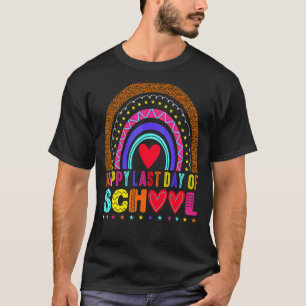 Happy The Last Day Of School With Sunglasses Beach T-Shirt