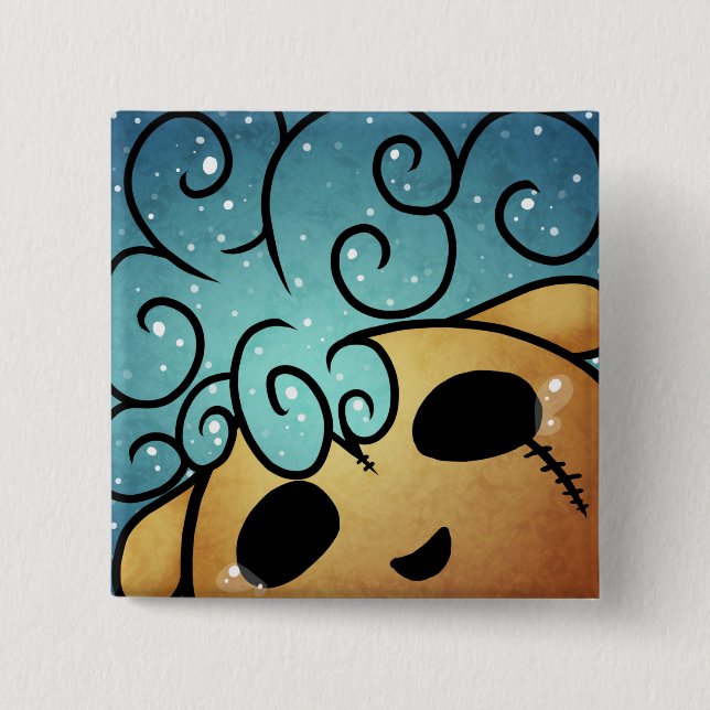 Happy Thoughts 15 Cm Square Badge (Front)