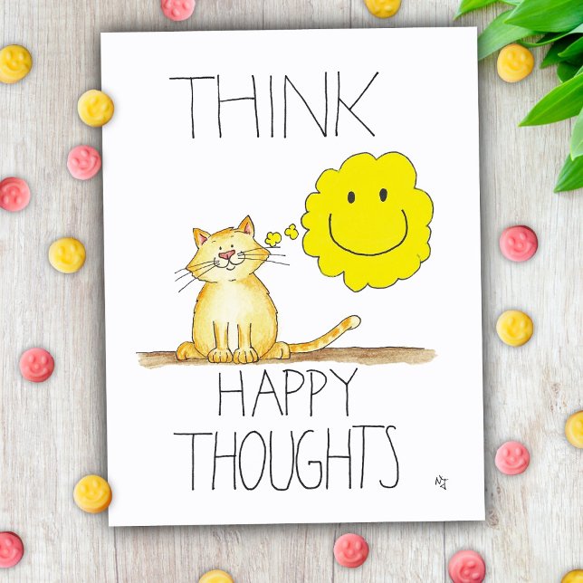 HAPPY THOUGHTS postcard by Nicole Janes (Creator Uploaded)