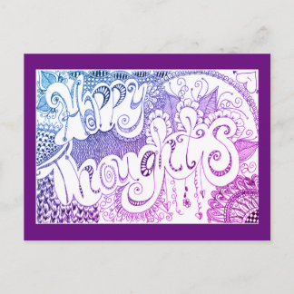 Happy Thoughts Rainbow Postcard