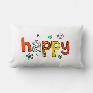 Happy Throw Pillow