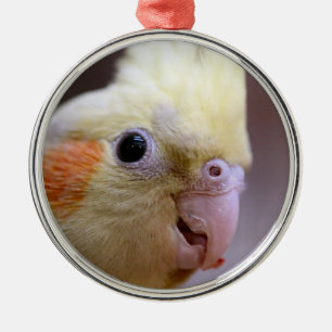 Happy tiel metal ornament