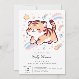 Happy Tiger Baby Shower Invitation
