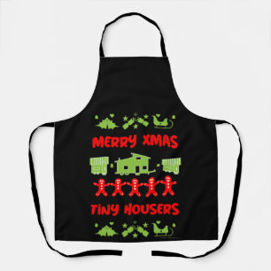 Happy Tiny House Christmas Apron