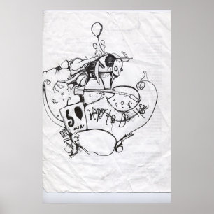 happy to be here poster