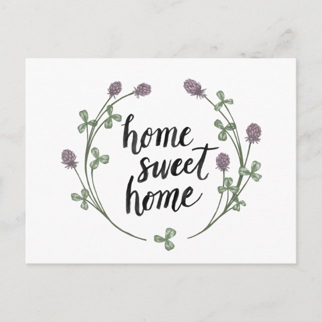 Happy to Bee Home Words I | Home Sweet Home Postcard (Front)