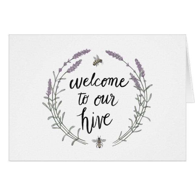 Happy to Bee Home Words II | Welcome to Our Hive (Front Horizontal)