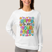 Happy To See Your Face Colourful Smiley Quote