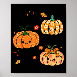Happy To See Your Face Pumpkin Halloween Autumn Th Poster