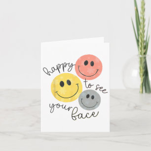 Happy To See Your Face Teacher Disco Ball Back To Card