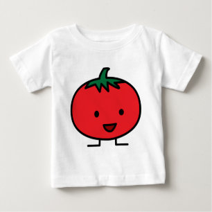Happy Tomato Red Vegetable Fruit Baby T-Shirt