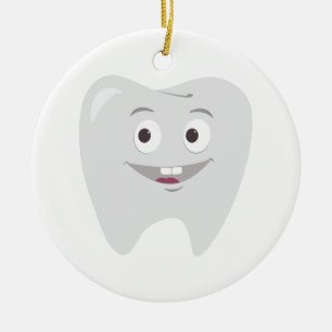 Happy Tooth Ceramic Tree Decoration