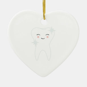 Happy Tooth Ceramic Tree Decoration