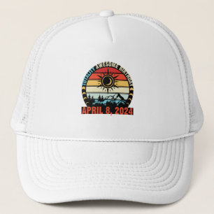 Happy Totality Solar Eclipse Awesome Birthday Apri Trucker Hat