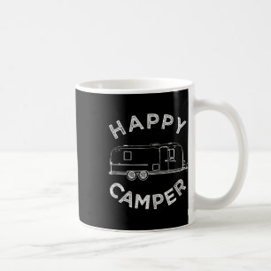 Happy Trailer Camper , Retro Camping Caravan Tee Coffee Mug
